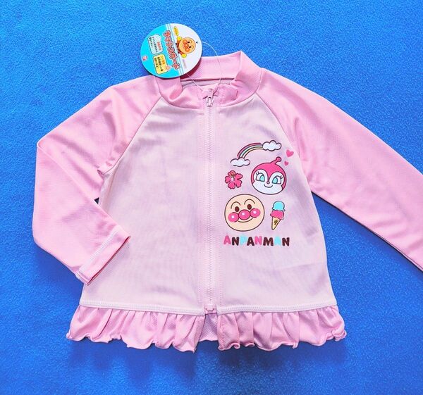 90cm 新品 アンパンマン 女の子ラッシュガード スポーツ 外出 日除け ラッシュガード