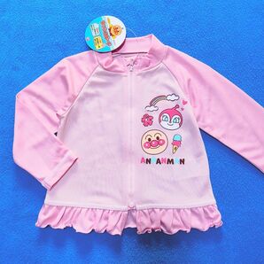 95cm 新品 アンパンマン 女の子ラッシュガード プール 水着 ラッシュガード
