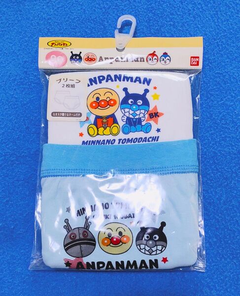90cm 新品 アンパンマン 男の子ブリーフ2枚組 肌着 下着 パンツ