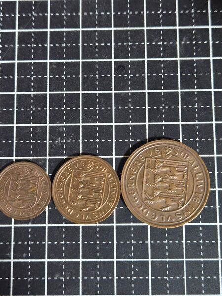 イギリス領 ガーンジー島 銅貨セット 銅貨 イギリス 外国コイン 古銭 外国コイン