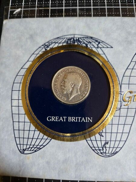イギリス ジョージ5世 1シリング 1911 フランクリンミント 銀貨 コレクション