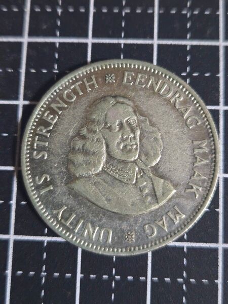 南アフリカ 1963年 20セント 銀貨 ヤンファンファーデリック SV800 外国コイン