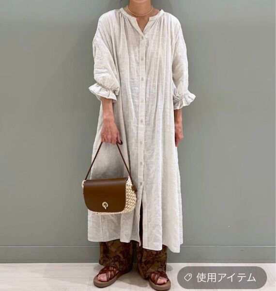 studio CLIP コットンポリウレタン×レースワンピース シャツ シャツワンピース 夏服 スタジオクリップ