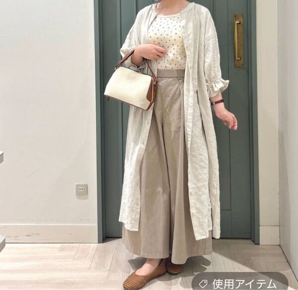 studio CLIP コットンポリウレタン×レースワンピース シャツ シャツワンピース 夏服 スタジオクリップ ガーゼ生地