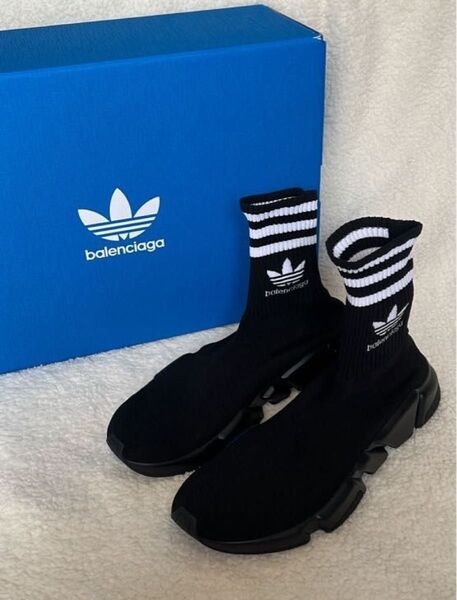新品未使用 BALENCIAGA バレンシアガ adidas アディダス スニーカー ソックススニーカー 27cm