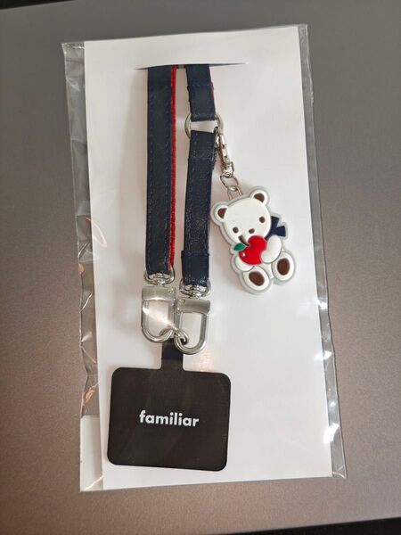 新品 ファミリア ショルダー ストラップ familiar スマホ