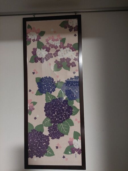 絵手ぬぐい 紫陽花 タペストリー 濱文様 和小物