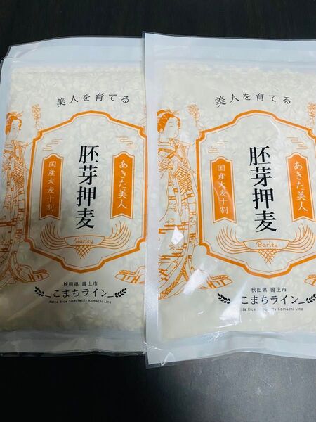 こまちライン 胚芽押麦 あきた美人 300g2袋セット