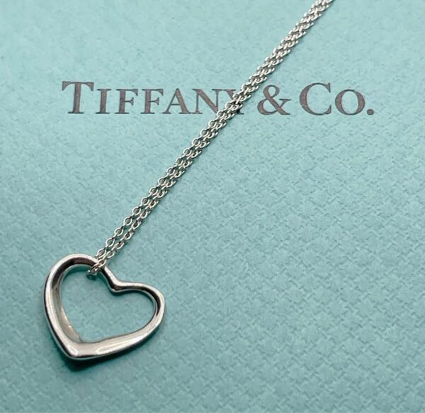 ティファニー オープンハートペンダント シルバー エルサ・ペレッティ TIFFANY Co ネックレス