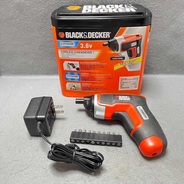 完動品 ブラック&デッカー 3.6V スーパーコンパクト CP310X 電動 ドライバー ドリル コードレス スクリュードライバー