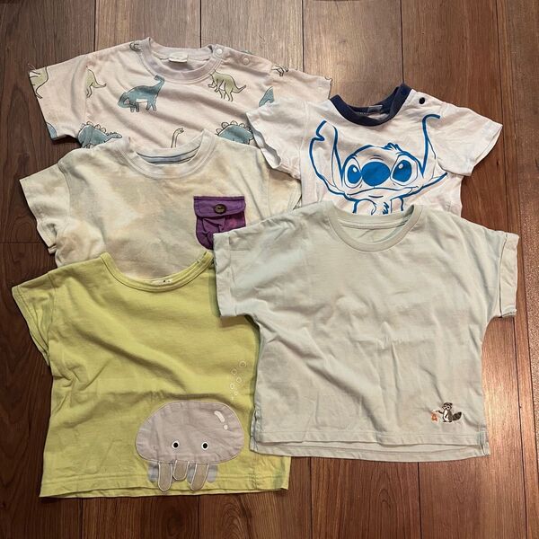 子供服 半袖Tシャツ 5枚セット まとめ売り 90㎝