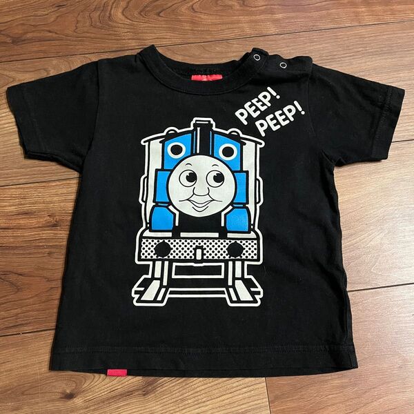 きかんしゃトーマス Tシャツ 80〜90㎝ 黒 オジコ 2歳
