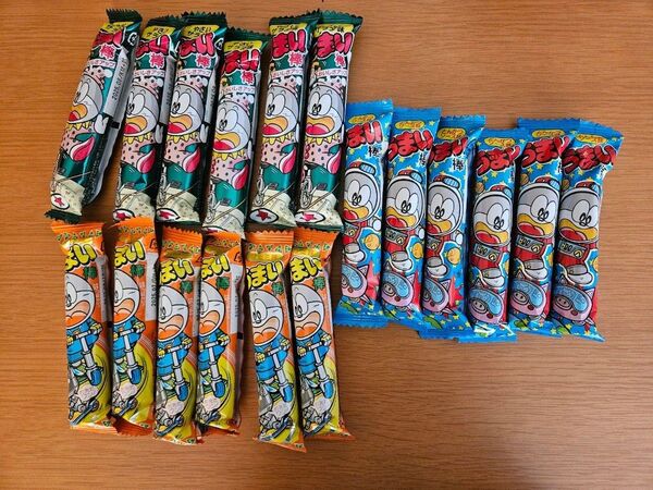 やおきん うまい棒 とんかつソース味 サラミ味 やさいサラダ味 18本入り