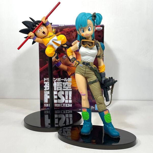 2点まとめ売り 国内正規品 ドラゴンボール 造形天下一武道会4 其ノ七 ブルマ 孫悟空 FES!! 其之十二 B フィギュア