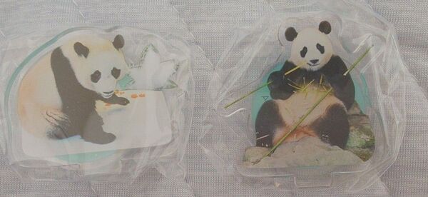 楓浜 アクリルスタンド アクスタ 2個 アドベンチャーワールド パンダグッズ