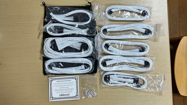 CableMod カスタムスリーブケーブル 白 CableMod Classic ModFlex E-Series Cable
