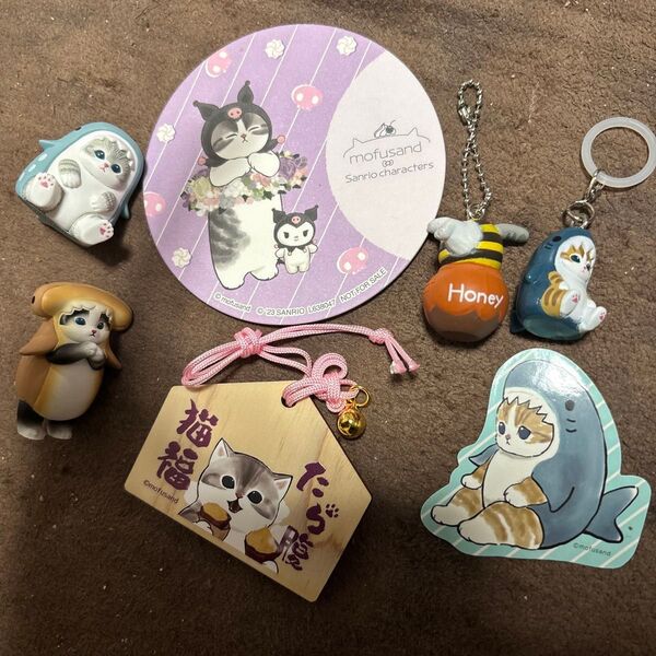 モフサンドmofusand絵馬チャームさめにゃんシールステッカーさめにゃんフィギュアクロミコラボコースターセット