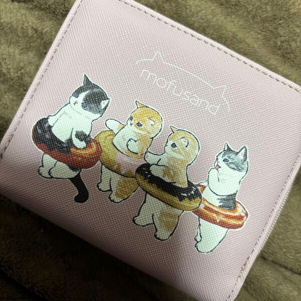 モフサンドmofusandお財布小銭入れ札入れカード入れネコ猫ねこ 二つ折り ウォレット