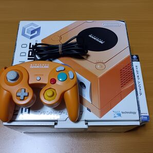 ニンテンドーゲームキューブ 本体 オレンジ おまけソフト、コントローラー付き