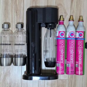 Soda stream ソーダストリーム 炭酸水メーカー ボトル3本 ガスシリンダー3本