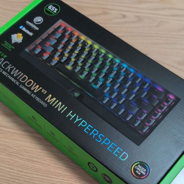 RAZER BLACKWIDOW V3 MINI HYPERSPEED ゲーミングキーボード黄色軸