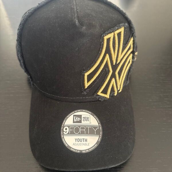 NEWERA ニューエラ キッズ YOUTH 9FORTH キャップ 帽子 中古 黒
