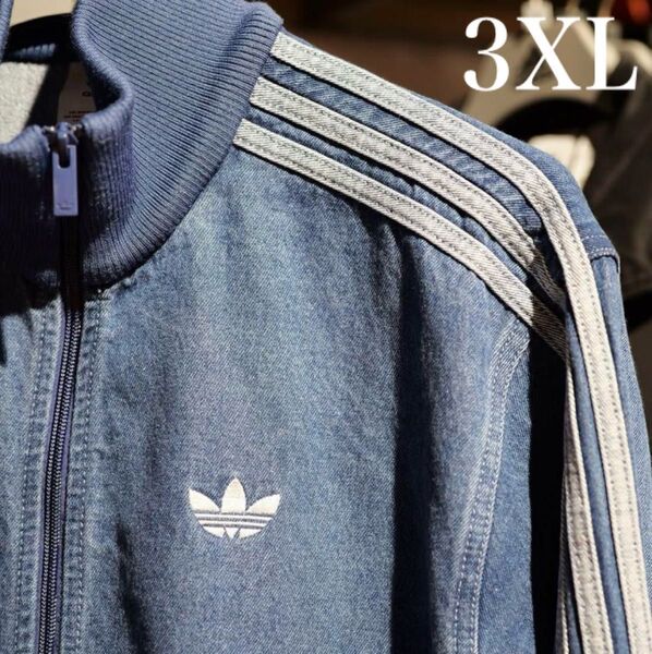新品3XL】アディダスアディカラーデニムジャケットファイヤーバードトラックげんじ