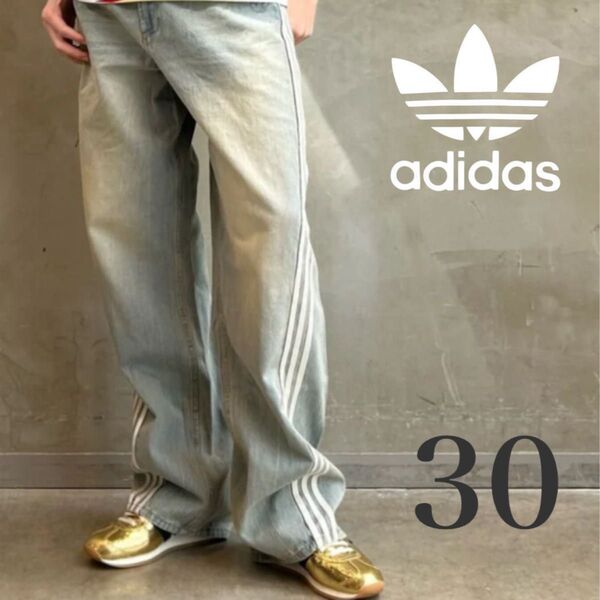 新品30】ADILENIUMシーズン3 ルーズフィットデニムパンツ メンズGパン