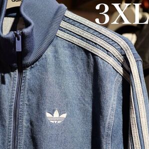 新品3XL】アディダスアディカラーデニムジャケットファイヤーバードトラックげんじ