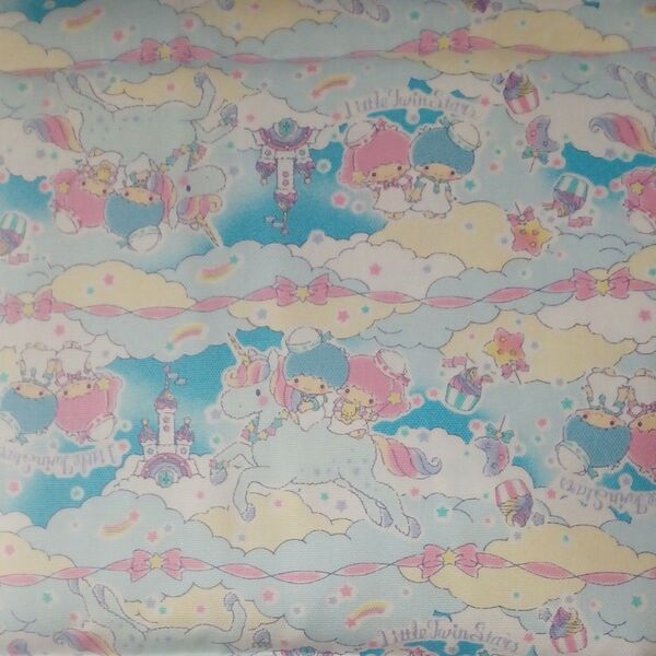 サンリオ リトルツインスターズ オックス生地 100cm×110cm