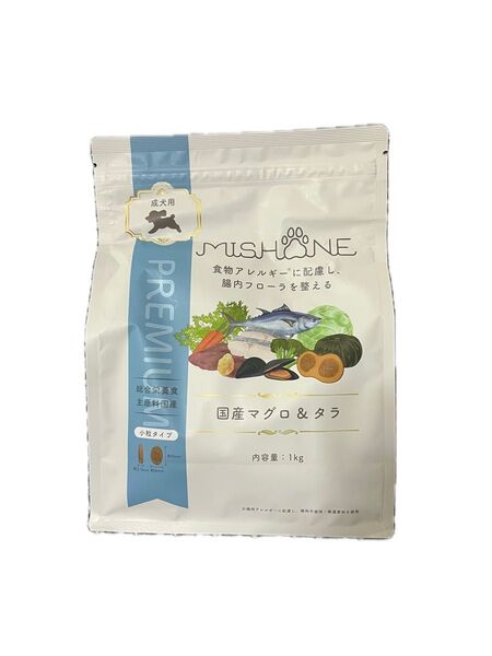 MISHONE 国産マグロ&タラ 成犬用 1kg ドッグフード