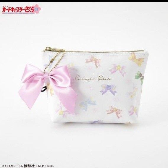 【新品未使用/値下げ不可】しまむら×カードキャプターさくら リボン柄ポーチ