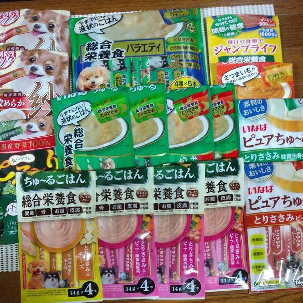 いなばちゅーる 犬用おやつ ちゅ~るごはん等 まとめ売り 計80本