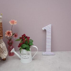 1歳 誕生日 数字オブジェ 木製オブジェ