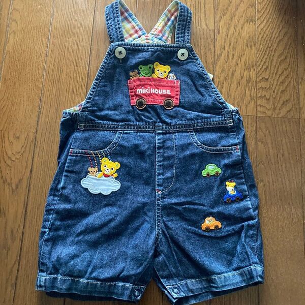 ミキハウス オーバーオール デニム 90サイズ