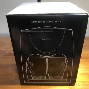 Franc Franc 2CUP コーヒーメーカーDCM-0703Fブラック 送料無料