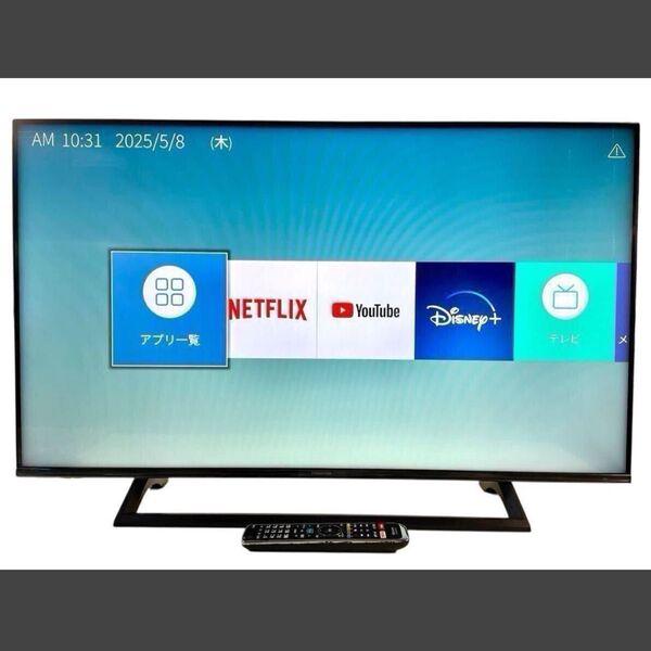 Hisense ハイセンス 4K 液晶テレビ 43E6800 43V型 4Kチューナー内蔵 2020年製 リモコン YouTube