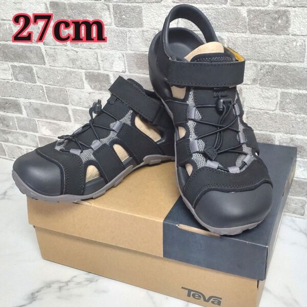 TEVA テバ フリントウッド 水陸両用スポーツサンダル 27cm 箱付 未使用品 ブラック