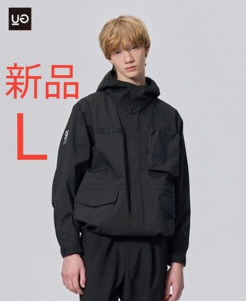 新品 GU ユーティリティブルゾン UNDERCOVER ジーユー アンダカバー メンズ レディース UG ブラック黒 L