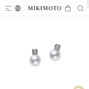 ほぼ未使用★MIKIMOTO ミキモト ピアス