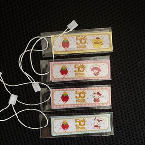 いちご新聞 50周年 ステッカー ノベルティ サンリオ 4点セット