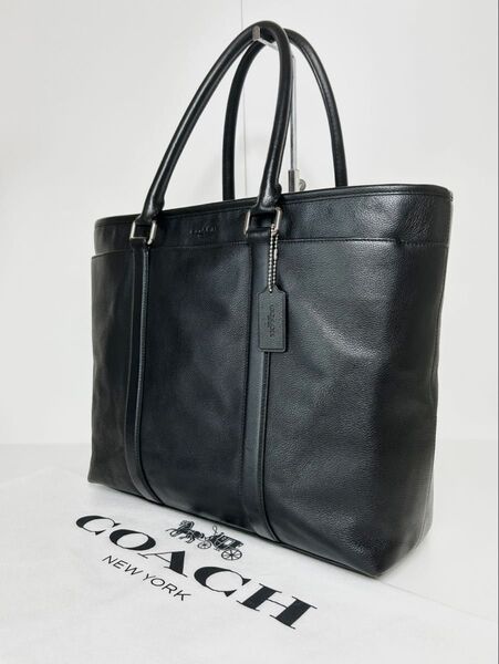 【格安】定価10万 コーチ メンテ済み COACH メンズ ビジネス バッグ トートバッグ ブリーフケース 本革 レザー