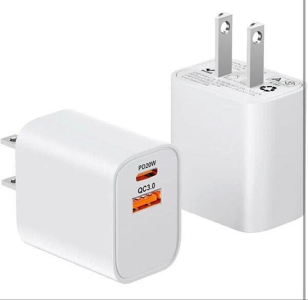 iphone 充電器 タイプc pd 20w 急速充電器 type-c【PSE認証済2個セット】