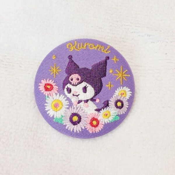 サンリオキャラクターズ トレーディング 花言葉 刺繍缶バッジ クロミ 溢れる気品 サンリオ Sanrio