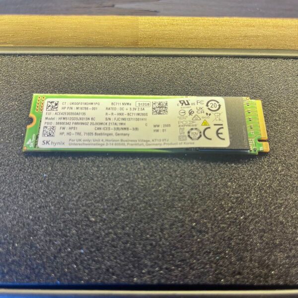 SKhynix BC711 512GB NVMe M.2 SSD 2280 動作確認済 商品時間2418h