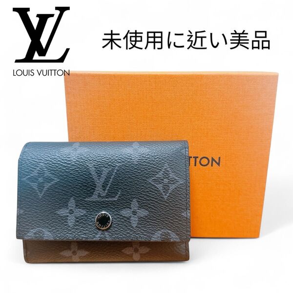 超美品 ルイヴィトン LOUIS VUITTON ルイヴィトン M12598 ヴィクターウォレット モノグラムエクリプス 財布