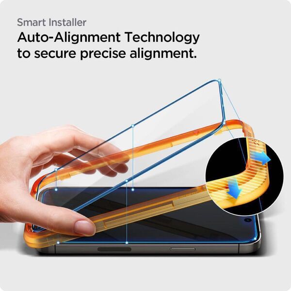 AlignMaster 全面保護 ガラスフィルム iPhone 14 Pro 用 ガイド枠付き iPhone14Pro 対応