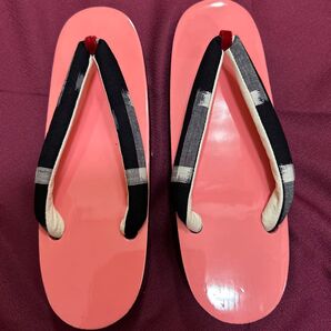 琉球絣鼻緒 未使用品 レディース下駄