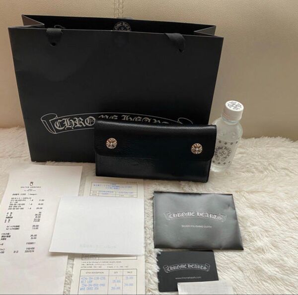 【最強美品】現品ラスト1点のみ!クロムハーツ ウェーブクロス ウォレット 財布