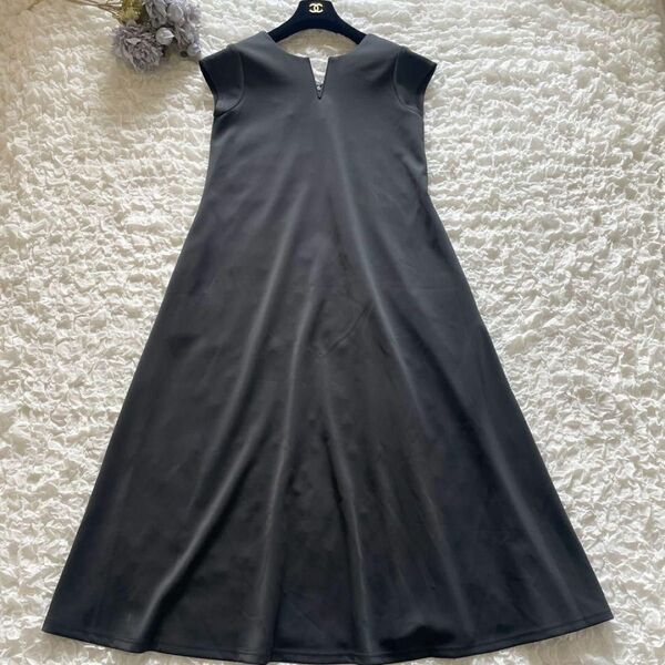 BIRTHDAY BASH バースデーバッシュ KEY NECK キーネック フレアドレス ロングワンピース